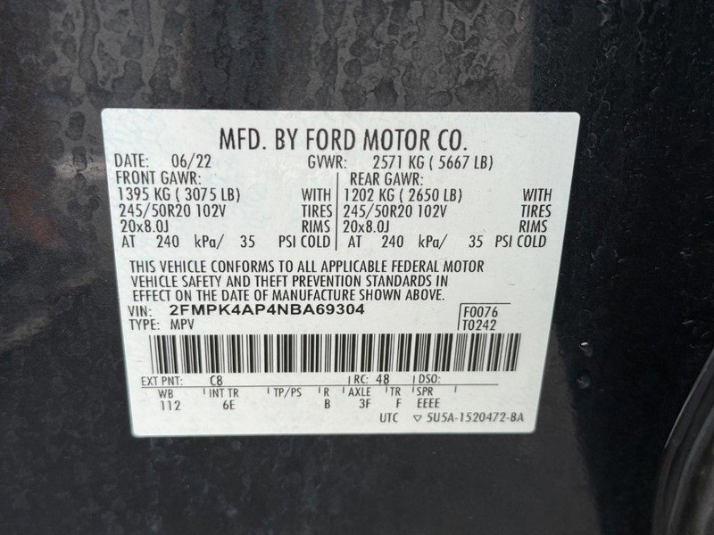 Certified 2022 Ford Edge ST w/ Equipment Group 401A image 23