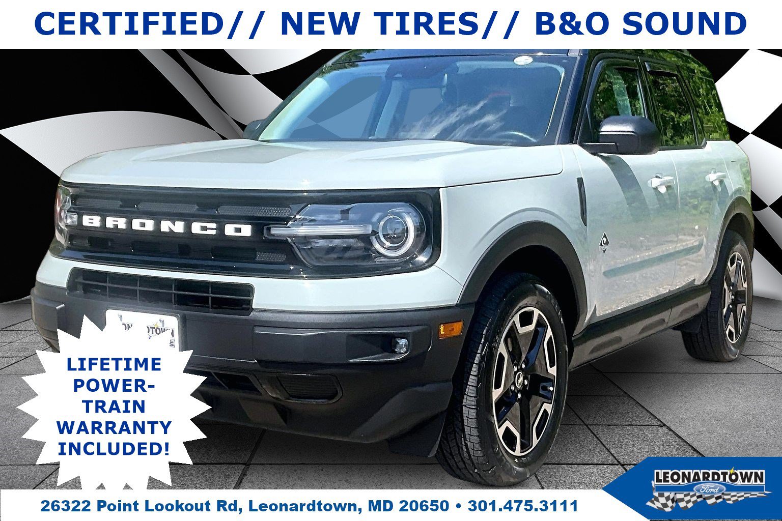 Certified 2023 Ford Bronco Sport Outer Banks w/ Tech Package