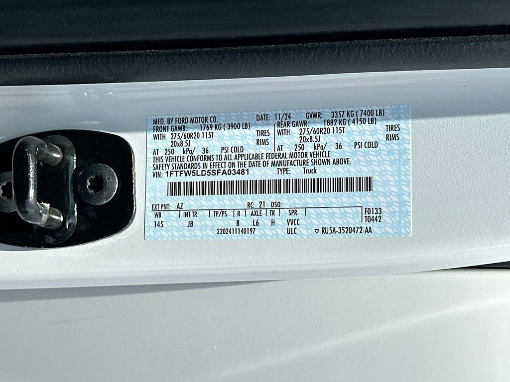 Certified 2025 Ford F150 Lariat w/ Equipment Group 502A High AWD/4WD image 27