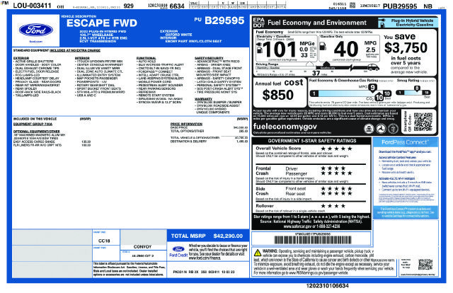 Certified 2023 Ford Escape SE FWD image 5