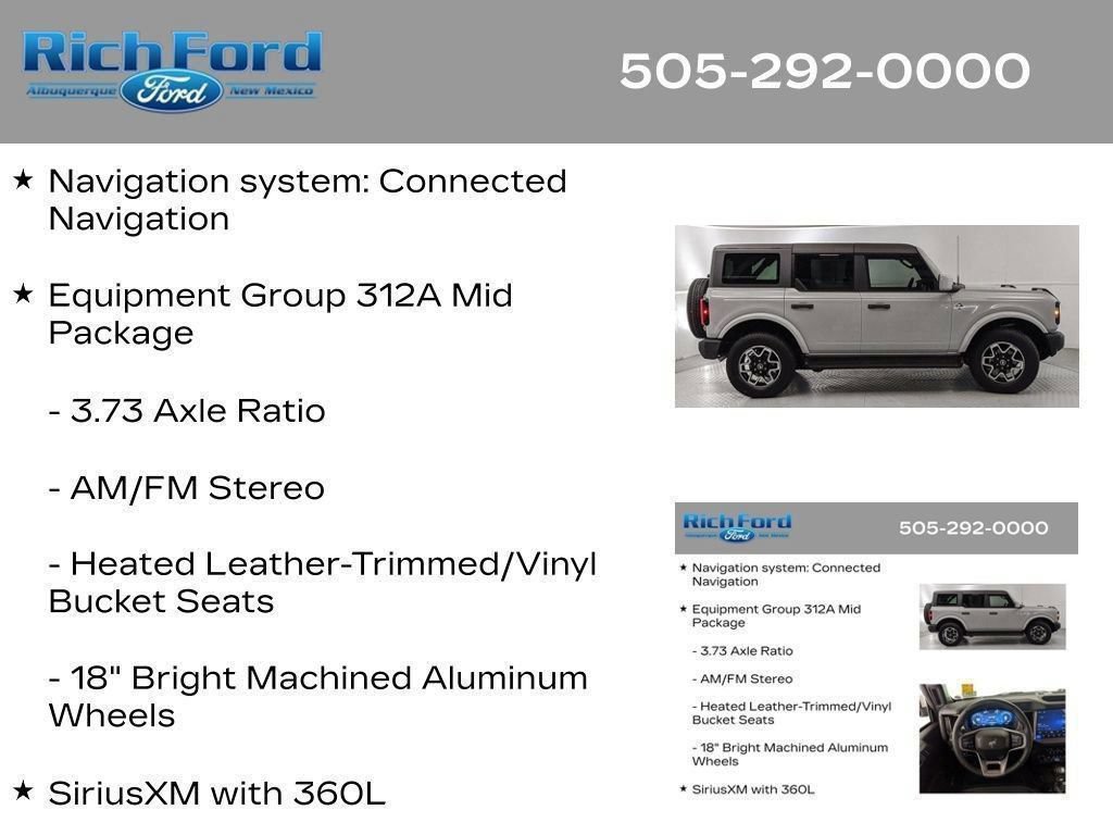 Certified 2026 Ford Bronco Outer Banks AWD/4WD image 27
