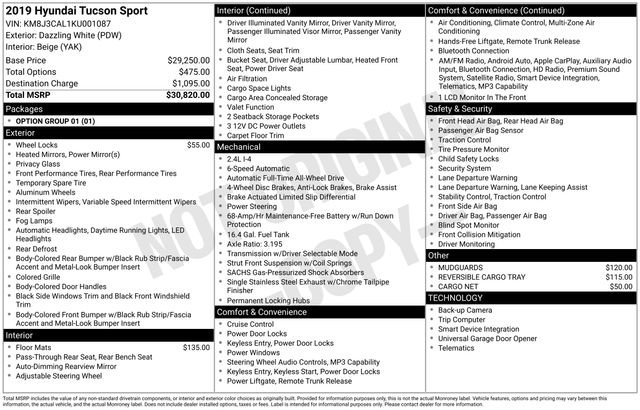 Used 2019 Hyundai Tucson Sport AWD/4WD image 33