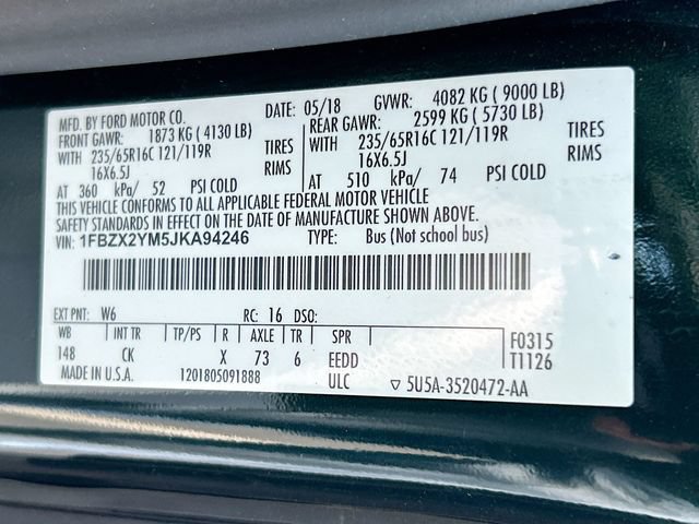 Certified 2018 Ford Transit 350 XL RWD image 38