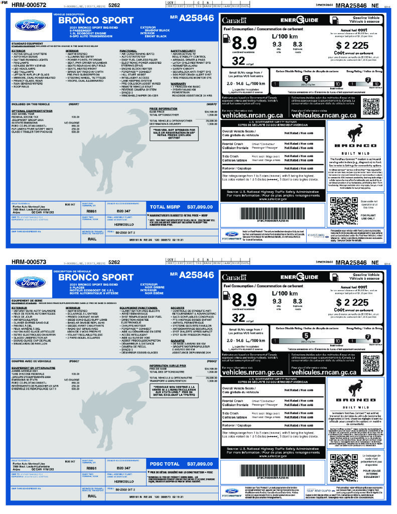 Certified 2021 Ford Bronco Sport Big Bend AWD/4WD image 9