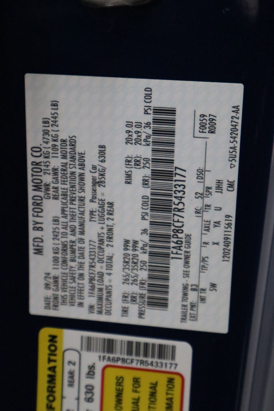 Certified 2024 Ford Mustang GT Premium image 27