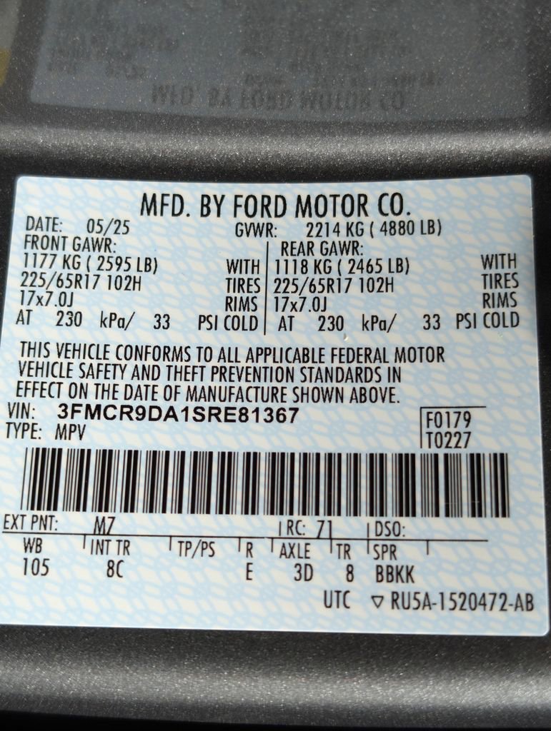 Certified 2025 Ford Bronco Sport Badlands AWD/4WD image 27