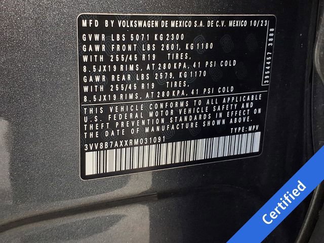 Used 2024 Volkswagen Tiguan SE R-Line AWD/4WD image 31