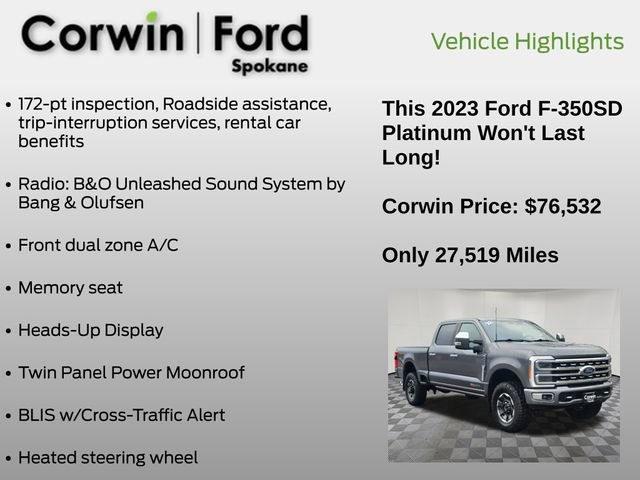 Certified 2023 Ford F350 Platinum w/ Tremor Off-Road Package image 16