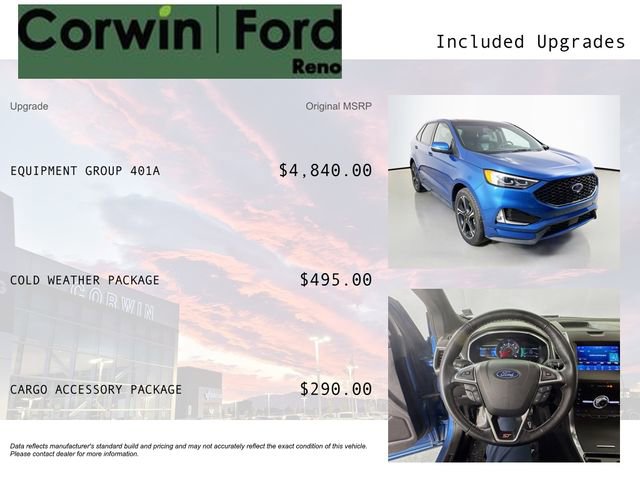 Certified 2020 Ford Edge ST w/ Equipment Group 401A AWD/4WD image 3