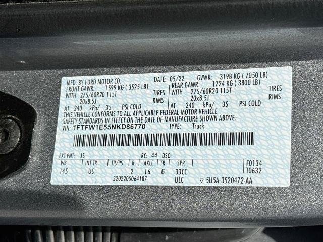 Certified 2022 Ford F150 XLT w/ Equipment Group 302A High AWD/4WD image 24