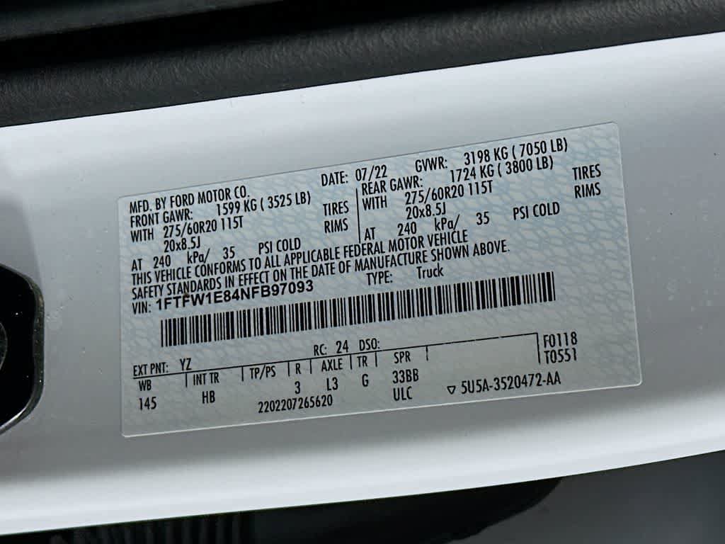 Certified 2022 Ford F150 Lariat AWD/4WD image 23