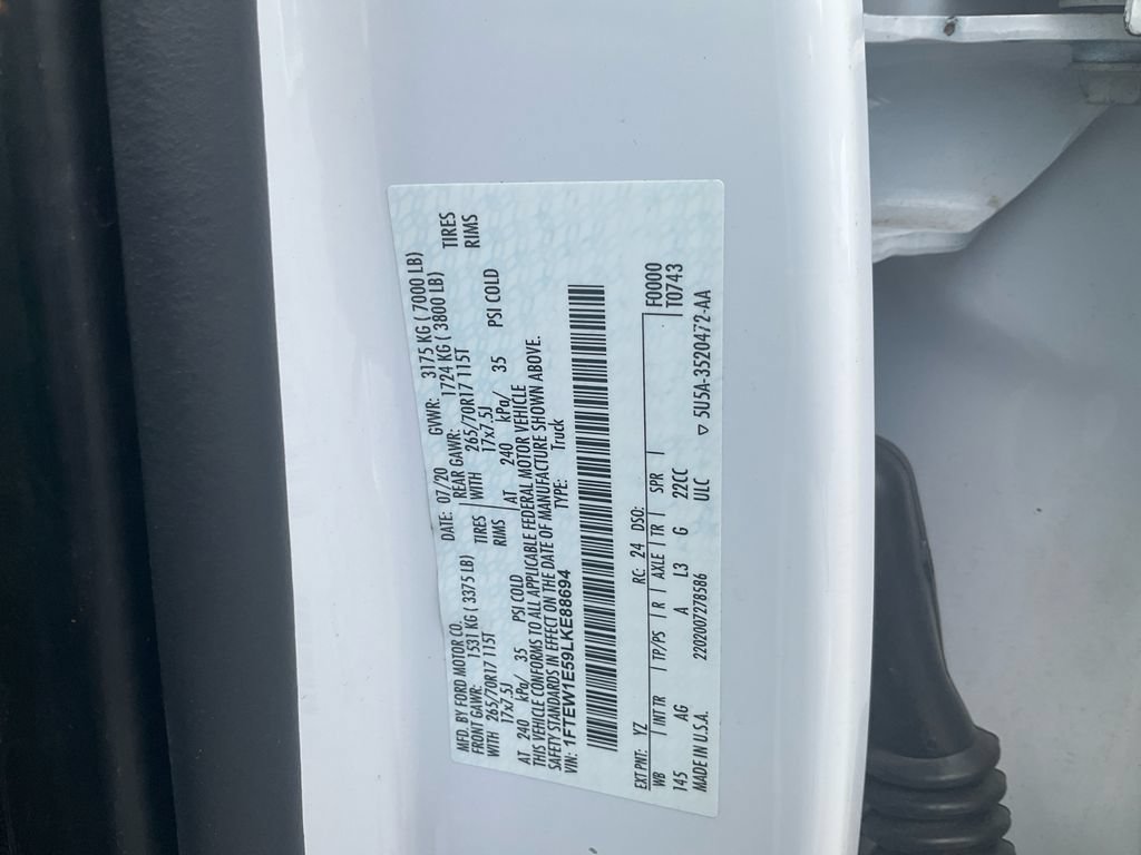 Certified 2020 Ford F150 XL w/ Equipment Group 101A Mid AWD/4WD image 18