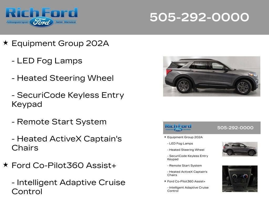 Certified 2024 Ford Explorer XLT w/ Equipment Group 202A RWD image 49