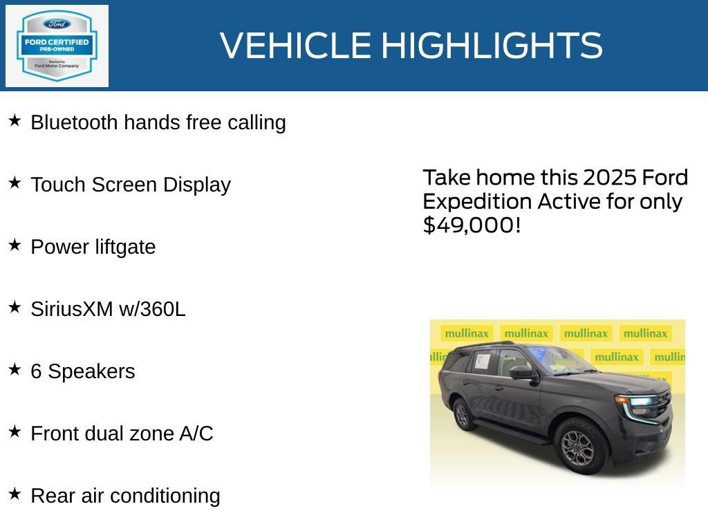 Certified 2025 Ford Expedition Active RWD image 22