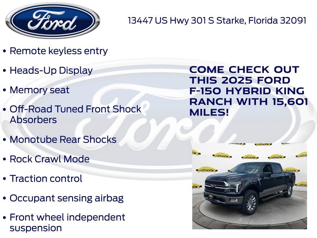 Certified 2025 Ford F150 King Ranch w/ FX4 Off-Road Package AWD/4WD image 32