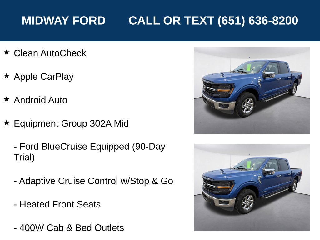 Certified 2024 Ford F150 XLT w/ Equipment Group 302A MID AWD/4WD image 7