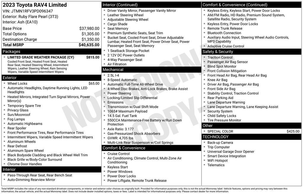 Used 2023 Toyota RAV4 Limited w/ Limited Grade Weather Package image 4