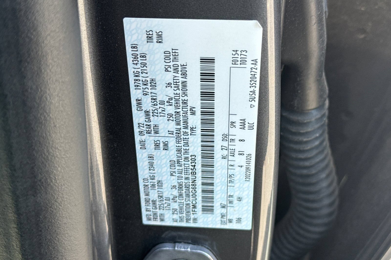 Certified 2022 Ford Escape SE FWD image 29