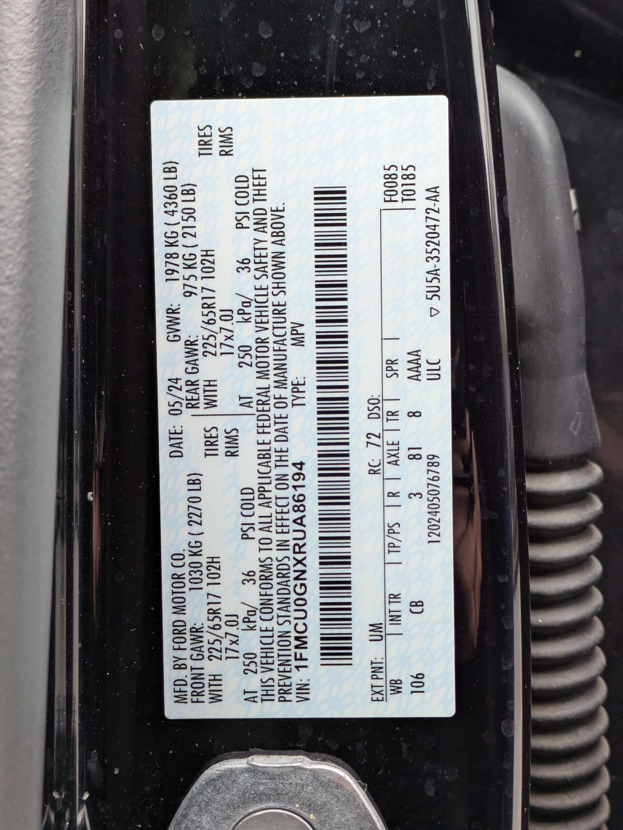 Certified 2024 Ford Escape Active FWD image 24