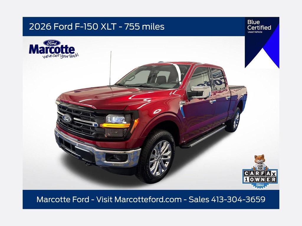 Certified 2026 Ford F150 XLT w/ Equipment Group 303A High AWD/4WD 360° Tour