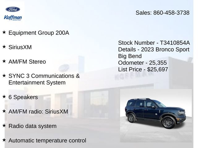 Certified 2023 Ford Bronco Sport Big Bend AWD/4WD image 5