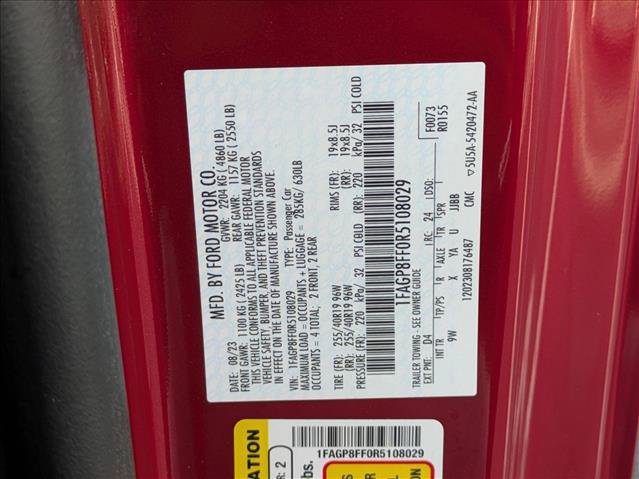 Certified 2024 Ford Mustang GT Premium RWD image 22