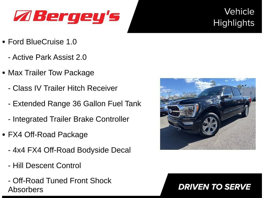 Certified 2023 Ford F150 Platinum w/ Equipment Group 701A High image 8