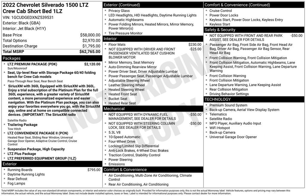 Used 2022 Chevrolet Silverado 1500 LTZ w/ LTZ Premium Package AWD/4WD image 13