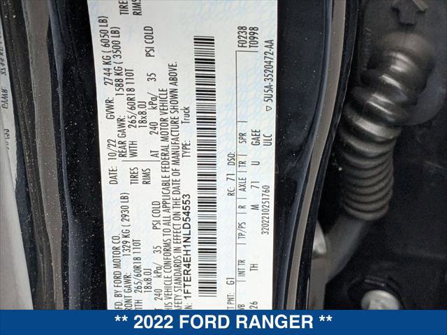 Certified 2022 Ford Ranger XLT w/ Equipment Group 301A Mid image 24