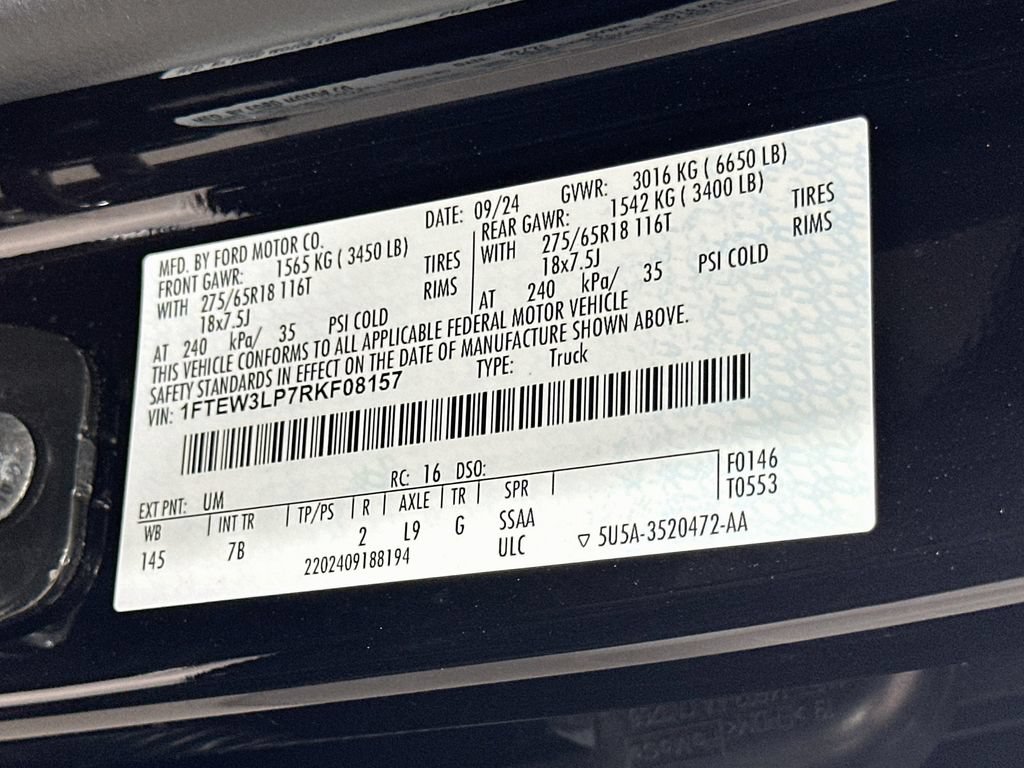 Certified 2024 Ford F150 XLT w/ Equipment Group 302A MID AWD/4WD image 30