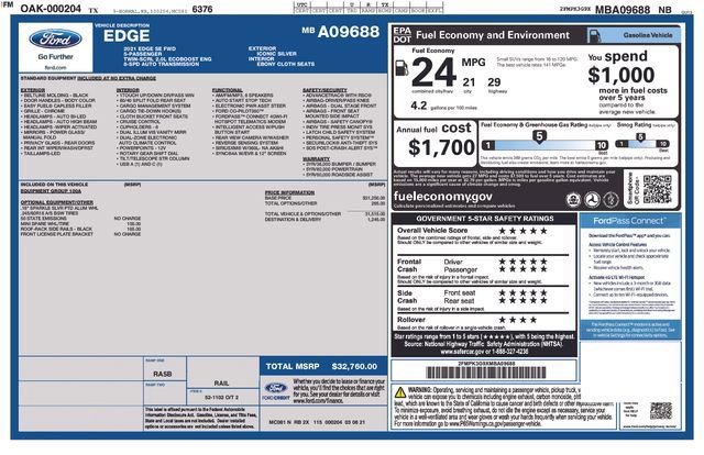 Certified 2021 Ford Edge SE image 28