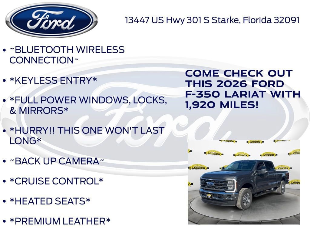 Certified 2026 Ford F350 Lariat w/ Lariat Premium Package image 13