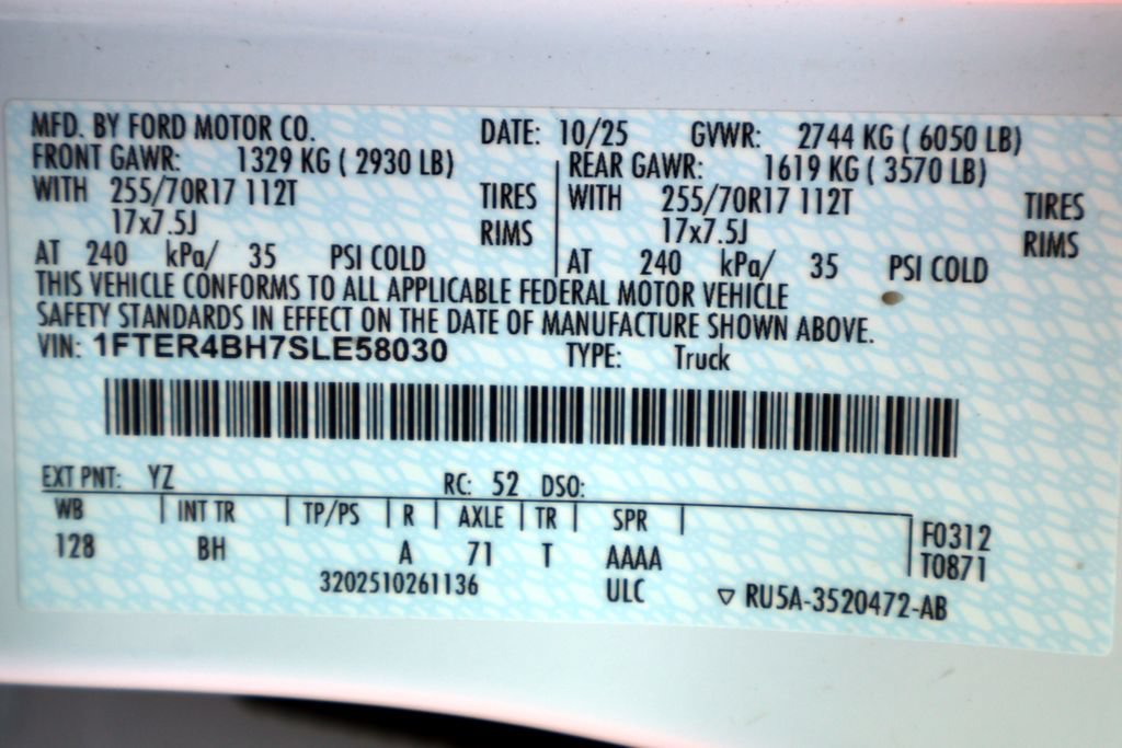 Certified 2025 Ford Ranger XL RWD image 32