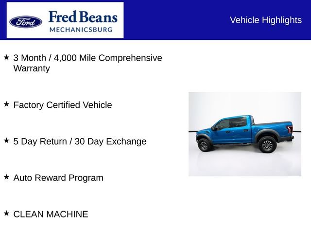 Certified 2019 Ford F150 Raptor w/ Equipment Group 801A Mid AWD/4WD image 7