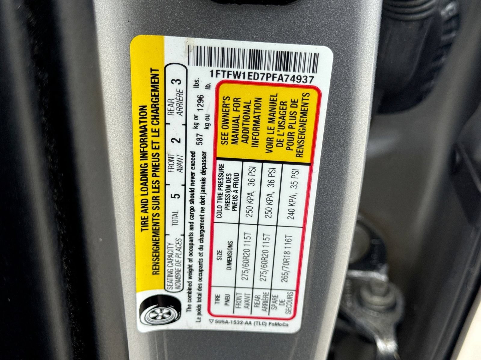 Certified 2023 Ford F150 Platinum w/ FX4 Off-Road Package AWD/4WD image 45