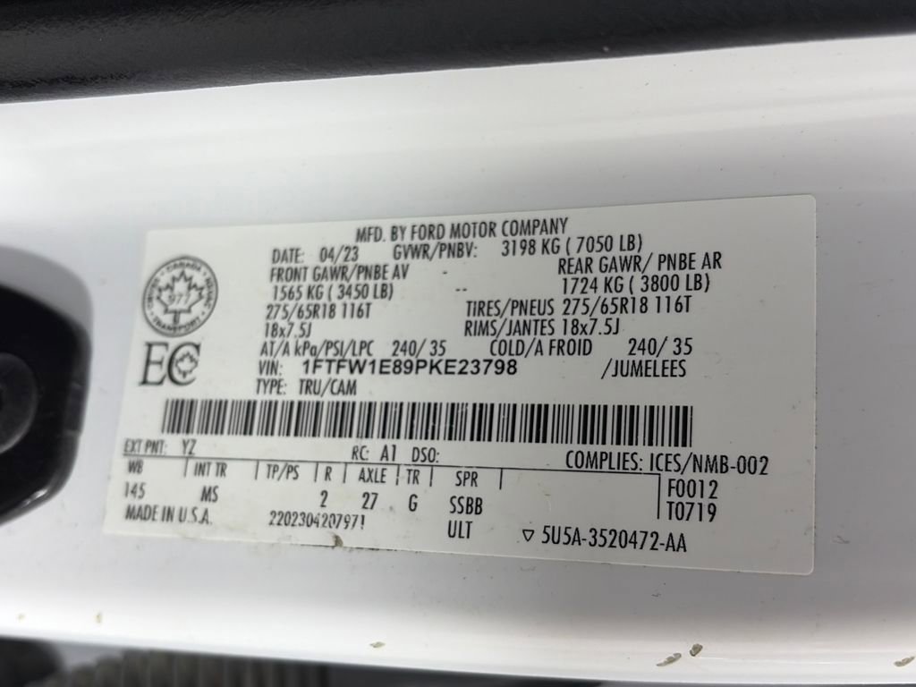 Certified 2023 Ford F150 XLT w/ Equipment Group 301A Mid image 9