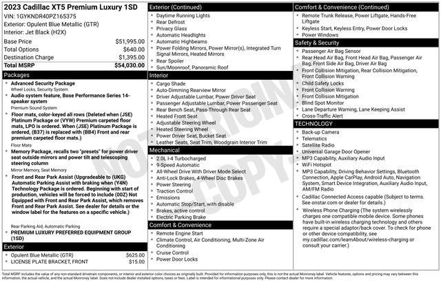 Used 2023 Cadillac XT5 Premium Luxury image 10