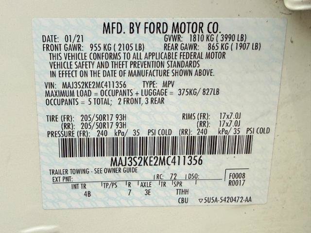 Certified 2021 Ford EcoSport Titanium FWD image 26