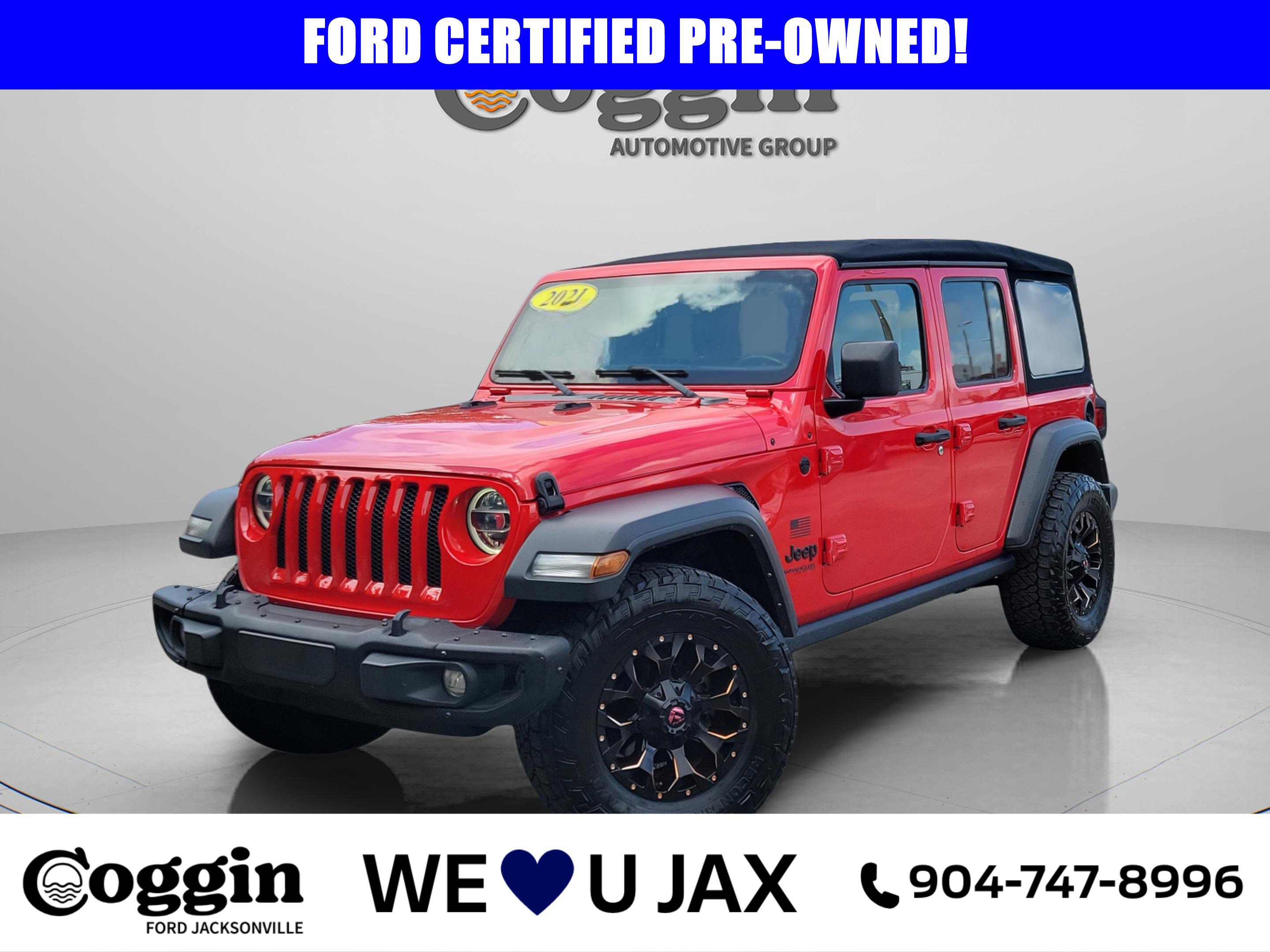Used 2021 Jeep Wrangler Unlimited Sport image 1