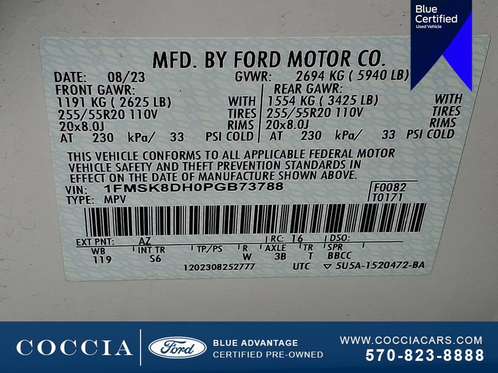 Certified 2023 Ford Explorer XLT w/ Equipment Group 202A AWD/4WD image 29
