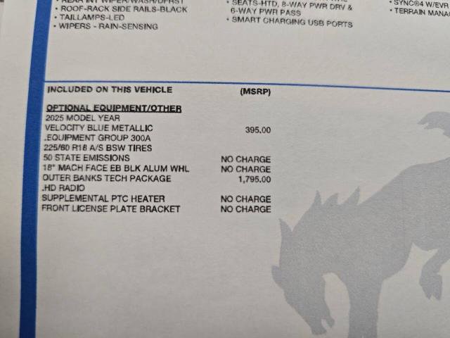 Certified 2025 Ford Bronco Sport Outer Banks w/ Outer Banks Tech Package+ image 17