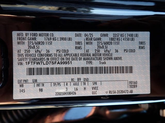 Certified 2025 Ford F150 Platinum AWD/4WD image 23