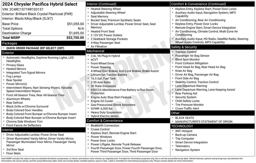 Used 2024 Chrysler Pacifica Limited FWD image 39