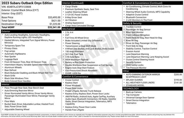 Used 2023 Subaru Outback Onyx Edition image 35