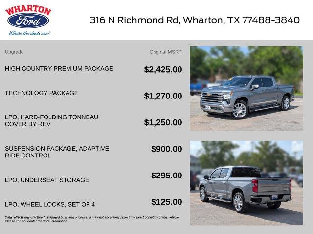 Used 2024 Chevrolet Silverado 1500 High Country w/ High Country Premium Package AWD/4WD image 2