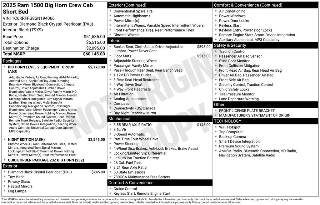 Used 2025 RAM 1500 Big Horn AWD/4WD image 37