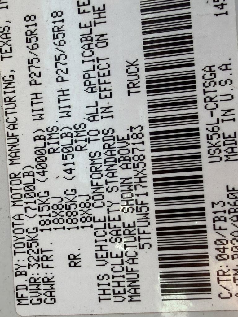 Used 2017 Toyota Tundra SR5 w/ TRD Off Road Package AWD/4WD image 36