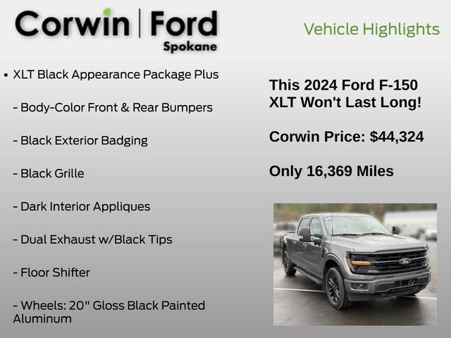 Certified 2024 Ford F150 XLT w/ Equipment Group 302A MID AWD/4WD image 7
