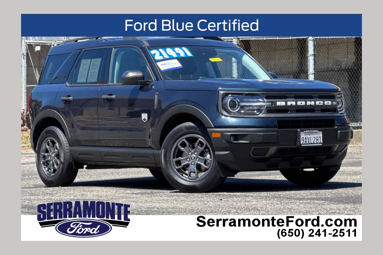Certified 2021 Ford Bronco Sport Big Bend