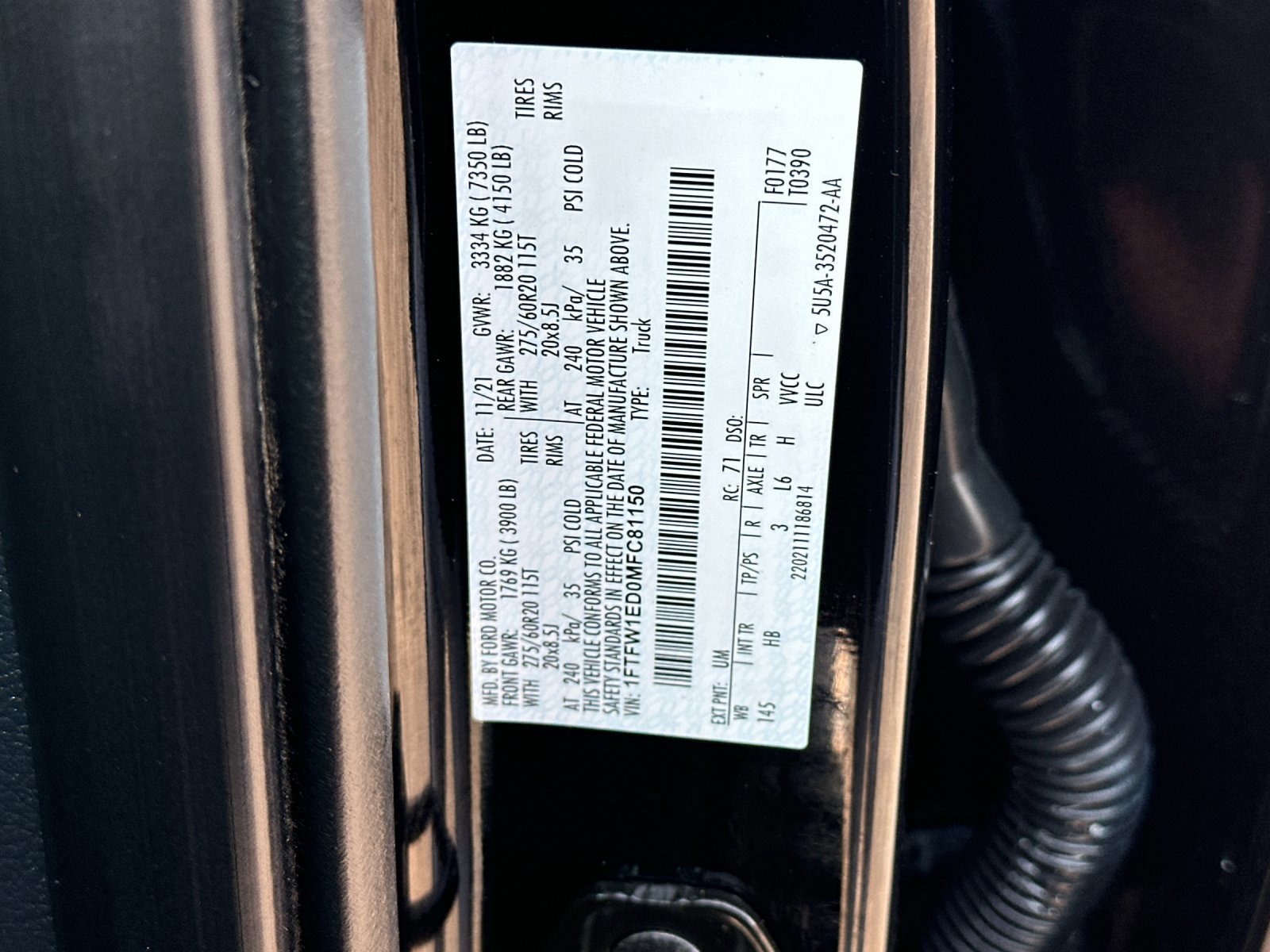 Certified 2021 Ford F150 Lariat w/ Max Trailer Tow Package image 28